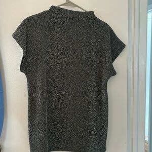 Calvin Klein, black and silver sparkly shirt